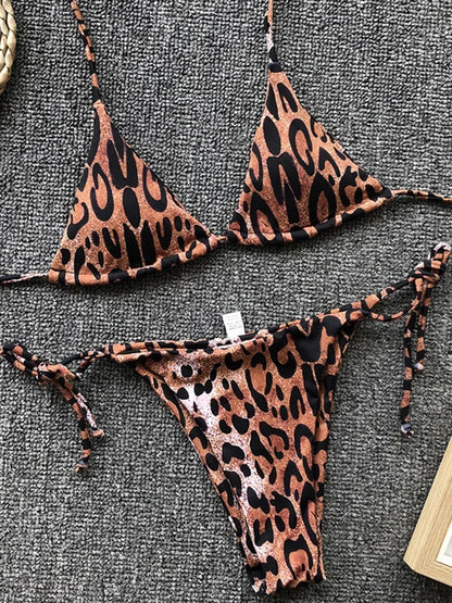 Bikini con estampado de (animales)